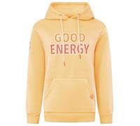 Zwillingsherz Hoodie Damen Sweatshirt mit Kapuze und Aufdruck Good Energy (DE/NL/SE/PL, Alphanumerisch, L, Regular, Regular, Orange)