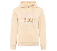 Hoodie ZWILLINGSHERZ "Dog Life", Damen, Gr. S/M, beige, Sweatware, Obermaterial: 80% Polyester, 20% Baumwolle, Sweatshirts Hoodie, Mini-Me,mit gestickten Hunden und Slogan (58815022-S) beige