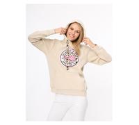 Zwillingsherz Hoodie "Kelly" in Hellbraun - Größe L/XL | Damen Sweatshirts Jacken
