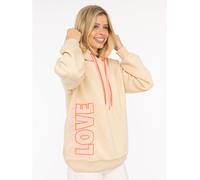 Zwillingsherz Damen Hoodie mit Kapuze - Kuscheliger Oversize Kapuzenpullover - Weicher Sweatshirt Pullover für Frauen Aufdruck - Stylischer Look für Frühling, Herbst & Winter - Loungewear Mode Love