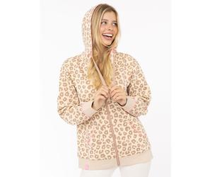 Zwillingsherz Hoodie "Soft Leo" in Beige - Größe S/M | Damen Sweatshirts Jacken