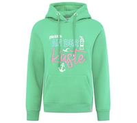 Zwillingsherz Hoodie Sweatshirt Kapuzenpullover, Damen Grün, Größe S