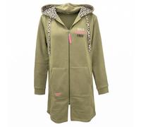 Zwillingsherz Hoodiejacke Hoodiemantel Jacke Cardigan Pullover Damen Hoodie Sweatshirt Übergangspullover Herbst und Wintermode Frauen Größe S bis XXL