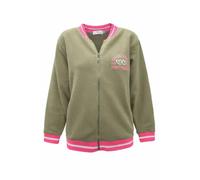 Zwillingsherz Hoodiejacke Sweatbomberjacke Damen Reißverschluss - Übergang Frühling Herbst