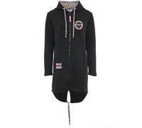 Zwillingsherz Hoodiemantel Strickjacke Jacke Cardigan Pullover Damen Hoodie Sweatshirt Übergangspullover Herbst und Wintermode Frauen Größe S bis XXL
