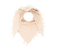 Zwillingsherz Kaschmir-Dreieckstuch in Beige - (L)180 x (B)73 cm - 47% | Damen Schals Tuecher