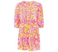 Zwillingsherz Kleid Sommerkleid Damen leicht und luftig Strandkleid Damen Sommer, Tunikakleid Damen, Hemdblusenkleid, Blusenkleid Tunika Kleid Ibiza Style Größe M