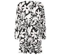 Zwillingsherz Kleid Sommerkleid Damen leicht und luftig Strandkleid Damen Sommer, Tunikakleid Damen, Hemdblusenkleid, Blusenkleid Tunika Kleid Ibiza Style Größe L/XL