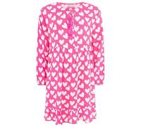 Zwillingsherz Kleid Sommerkleid Damen leicht und luftig Strandkleid Damen Sommer, Tunikakleid Damen, Hemdblusenkleid, Blusenkleid Tunika Kleid Ibiza Style Größe S/M