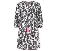 Zwillingsherz Kleid Sommerkleid Damen leicht und luftig Strandkleid Damen Sommer, Tunikakleid Damen, Hemdblusenkleid, Blusenkleid Tunika Kleid Ibiza Style Größe S