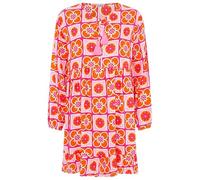 Zwillingsherz Kleid Sommerkleid Damen leicht und luftig Strandkleid Damen Sommer, Tunikakleid Damen, Hemdblusenkleid, Blusenkleid Tunika Kleid Ibiza Style Größe S/M