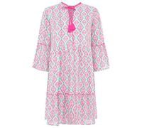 Zwillingsherz Kleid Sommerkleid Damen leicht und luftig Strandkleid Damen Sommer, Tunikakleid Damen, Hemdblusenkleid, Blusenkleid Tunika Kleid Ibiza Style Größe L/XL