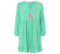 Zwillingsherz Kleid Sommerkleid Damen leicht und luftig Strandkleid Damen Sommer, Tunikakleid Damen, Hemdblusenkleid, Blusenkleid Tunika Kleid Ibiza Style Größe S/M