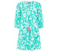 Zwillingsherz Kleid Sommerkleid Damen leicht und luftig Strandkleid Damen Sommer, Tunikakleid Damen, Hemdblusenkleid, Blusenkleid Tunika Kleid Ibiza Style Größe L