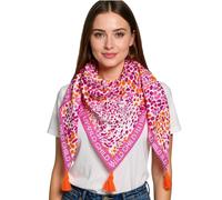 Zwillingsherz Dreieckstuch "Leo Kopf" in Rosa - (L)200 x (B)90 cm - 31% | Damen Schals Tuecher