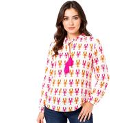 Zwillingsherz Bluse "Lobster" in Weiß - 66% | Größe S/M | Damen Blusen