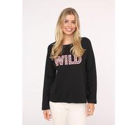 Zwillingsherz Longsleeve "Wild" in Schwarz - Größe XXL | Damen Tops