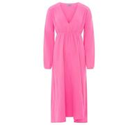 Zwillingsherz Maxikleid Damen Musselin Baumwolle V-Ausschnitt One Size