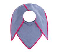 Zwillingsherz Musselin-Dreieckstuch "Uni & Stitch" in Blau - (L)200 x (B)95 cm - 32% | Damen Schals Tuecher