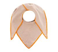 Zwillingsherz Musselin-Dreieckstuch "Uni & Stitch" in Taupe - (L)200 x (B)95 cm - 27% | Damen Schals Tuecher