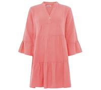 Zwillingsherz Musselin Kleid aus 100% Baumwolle mit V-Ausschnitt - Hochwertige Tunika für Damen Frauen Mädchen - Sommerbluse Freizeitkleid Strandkleid - Locker luftig perfekt für Frühling Sommer