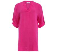 Zwillingsherz Musselin Longbluse aus 100% Baumwolle mit V-Ausschnitt - Hochwertige Tunika für Damen Frauen Mädchen - Sommerbluse Freizeitkleid Strandkleid - Locker luftig perfekt für Frühling Sommer