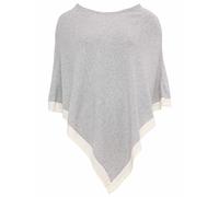Zwillingsherz Poncho mit Kaschmir - Hochwertiges Cape für Damen - XXL Umhängetuch und Tunika mit Ärmel - Strick-Pullover - Sweatshirt - Stola für Sommer und Winter