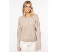 Zwillingsherz Pullover in Beige - Größe M | Damen Pullover Cardigans