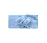 Zwillingsherz Rippen Stirnband aus 100% Kaschmir - Hochwertiges Grobstrick Kopfband Uni Design für Damen Frauen - Wolle - Ohrenschutz Haarband - Sport Freizeit warm weich - Frühjahr Herbst Winter