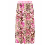 Zwillingsherz Rock Maxirock Midirock Modell Leo Love Patchwork bunt Gemustert mit Gummibung S/M