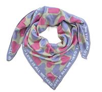 Zwillingsherz Schal Dreieckstuch Damen Halstuch viele verschiedene Muster Dog Lover, Leo in Herz u.a. Freizeit 50% Baumwolle, 50% Polyacryl