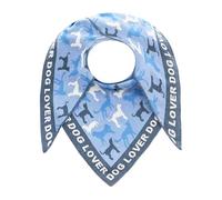 Zwillingsherz Schal Dreieckstuch Damen Halstuch viele verschiedene Muster Dog Lover, Leo in Herz u.a. Freizeit 50% Baumwolle, 50% Polyacryl