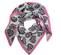 Zwillingsherz Schal Dreieckstuch Damen Halstuch viele verschiedene Muster Dog Lover, Leo in Herz u.a. Freizeit 50% Baumwolle, 50% Polyacryl