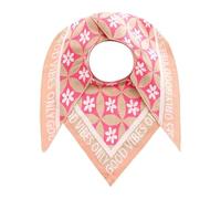 Dreieckstuch ZWILLINGSHERZ ""Luxury Vibes"", Damen, pink (beige pink), Strick, Baumwollmischung, Modetücher, Feinstrick, Blumenmotiv, Statement, wärmend (54914927-0) beige pink