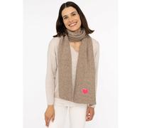 Zwillingsherz Schal "Herz" in Beige - (L)35 x (B)48 cm - 32% | Damen Schals Tuecher