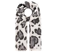 Zwillingsherz Schal "Herzchen Leo" in Grau - (L)180 x (B)90 cm - 23% | Damen Schals Tuecher