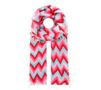 Zwillingsherz Schal in Bunt - (L)190 x (B)75 cm - 76% | Damen Schals Tuecher