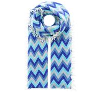 Zwillingsherz Schal in Hellblau - (L)190 x (B)75 cm - 78% | Damen Schals Tuecher