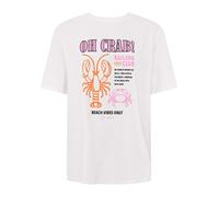 Zwillingsherz Shirt "Oh Crab" in Weiß - Größe XL | Damen Tops