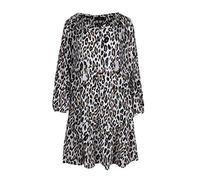 Zwillingsherz Sommerkleid im Leo Design - Hochwertiges Abendkleid für Damen Frauen Mädchen - Freizeitkleid Strandkleid - Locker luftig - Casual - Langkleid - Perfekt für Frühling Sommer und Herbst