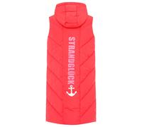 Zwillingsherz Steppweste Strandglück Rot - vier Größen M