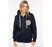 Zwillingsherz Sweatjacke "Leo Doppelherz" in Dunkelblau - Größe S/M | Damen Sweatshirts Jacken