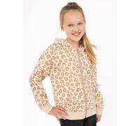 Zwillingsherz Sweatjacke "Soft Leo" in Beige - Größe 146/152 | Kinder Sweatshirts Jacken