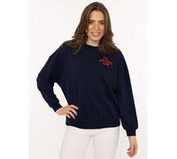 Zwillingsherz Sweatshirt "Feel Good Club" in Dunkelblau - Größe S/M | Damen Sweatshirts Jacken