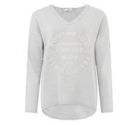 Zwillingsherz Sweatshirt Positiv für Damen Frauen - Hochwertiger Baumwoll Pullover Hoodie Pulli Langarm kuschelig weich Langarmshirt Oversized Sommer