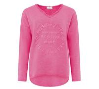 Zwillingsherz Sweatshirt Positiv für Damen Frauen - Hochwertiger Baumwoll Pullover Hoodie Pulli Langarm kuschelig weich Langarmshirt Oversized Sommer