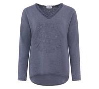 Zwillingsherz Sweatshirt Positiv für Damen Frauen - Hochwertiger Baumwoll Pullover Hoodie Pulli Langarm kuschelig weich Langarmshirt Oversized Sommer