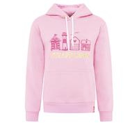 Zwillingsherz Sweatshirt Pulli Hoodie Strandleben Damen Kapuzenpullover, Rosa, XL, Leuchtturm-Design Gr. XL
