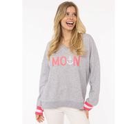 Zwillingsherz Sweatshirt "MoinZH" in Grau - 50% | Größe M | Damenpullover