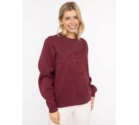 Zwillingsherz Sweatshirt "Wild and Free" in Bordeaux - Größe L/XL | Damen Sweatshirts Jacken
